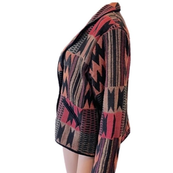 Vintage | New Identity Aztec Print Blazer (Size M) - Picture 3 of 5